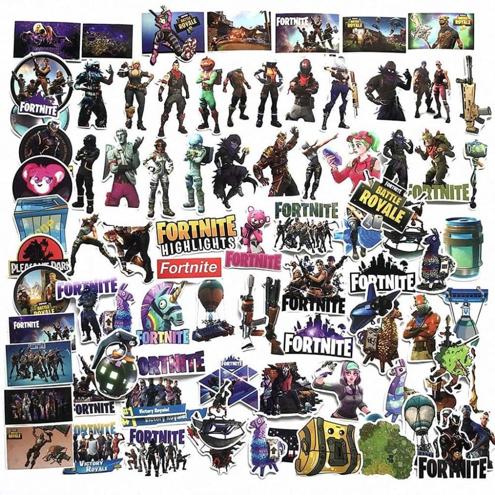 45st Fortnite Stickers Set Klistermärken Vinyl