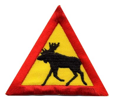ELK 2 pcs embroidered/badge patches L 6,5 cm"H 6 cm