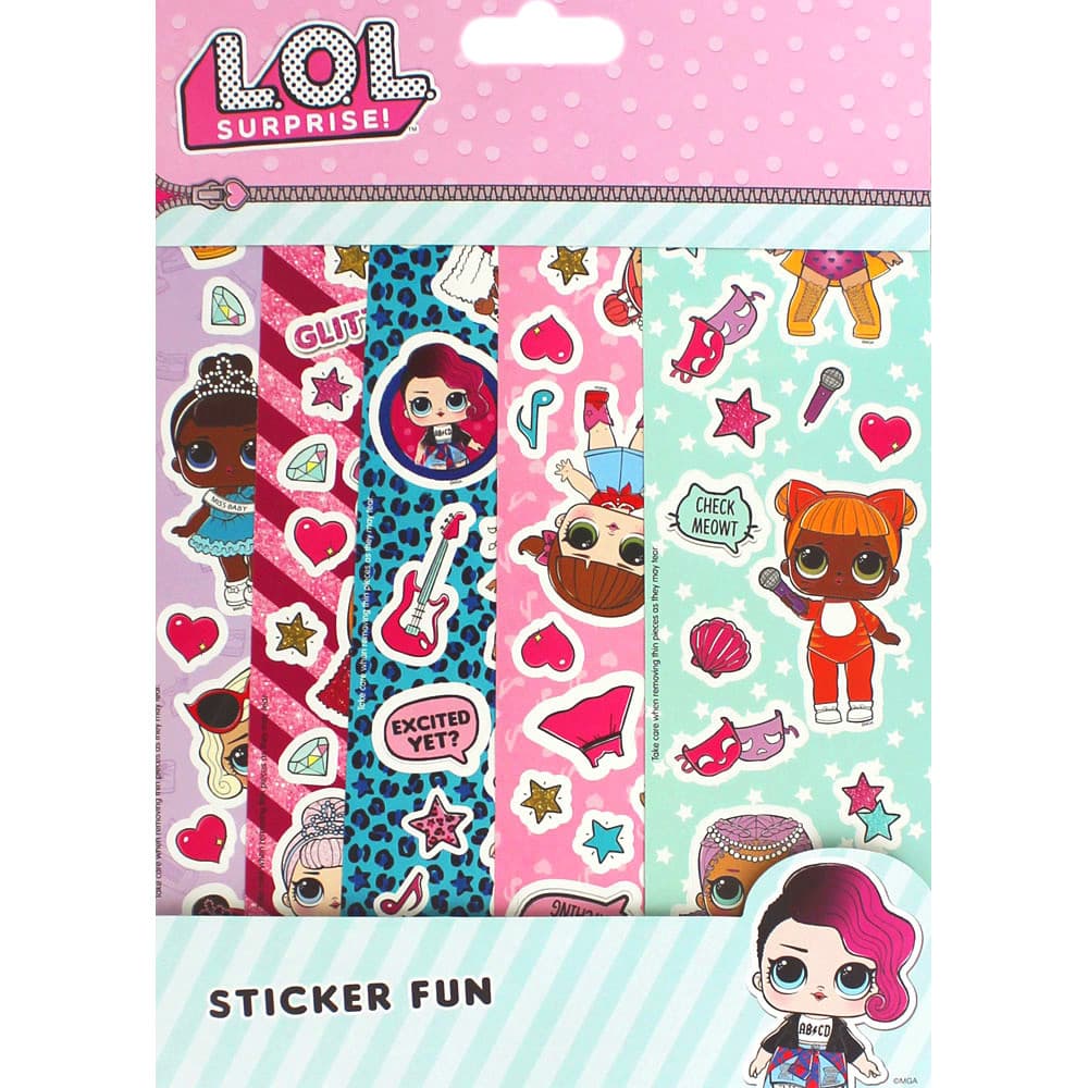 L.O.L. Surprise! LOL Sticker Fun Klistermärken Återanvändbara