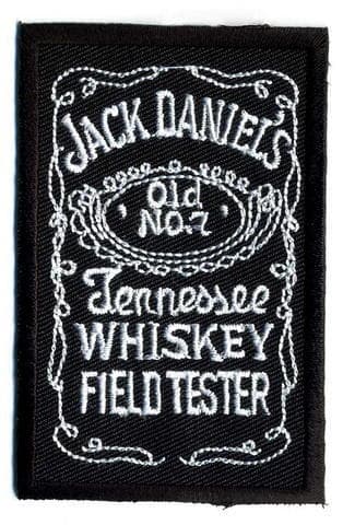 JACK DANIELS embroidered/badge patches L 8 cm"H 4,5 cm