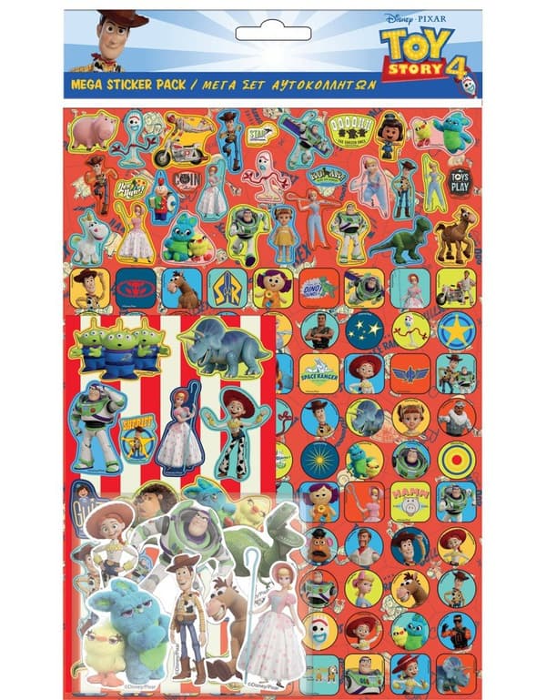 Toy Story Mega Sticker Pack 150stk Genanvendelige klistermærker