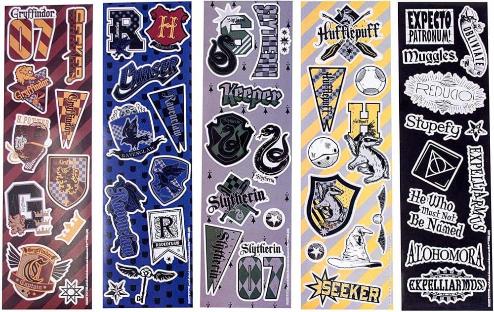 Harry Potter Gadget Decals 50st Genanvendelige Klistermærker