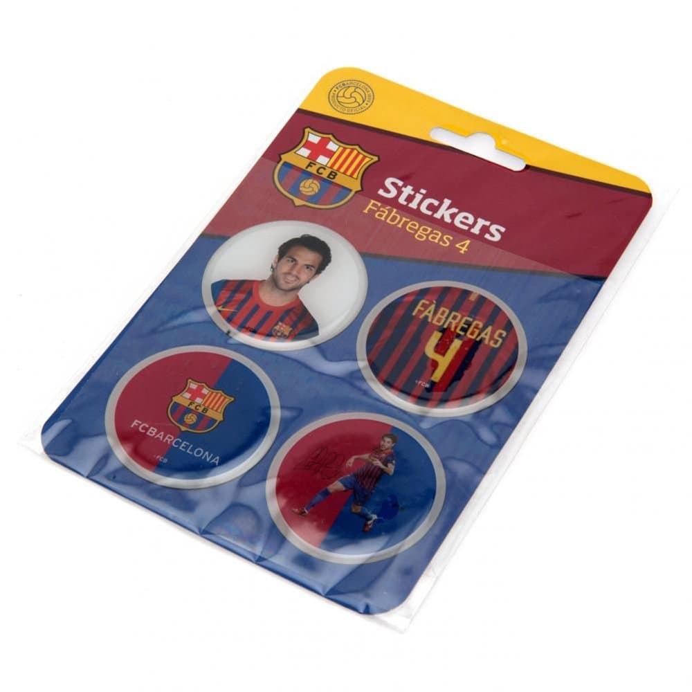 FC Barcelona Fabregas 3D Stickers (Pack Of 4)