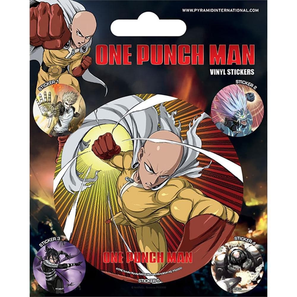 One Punch Man Official Stickers (Pack of 5)