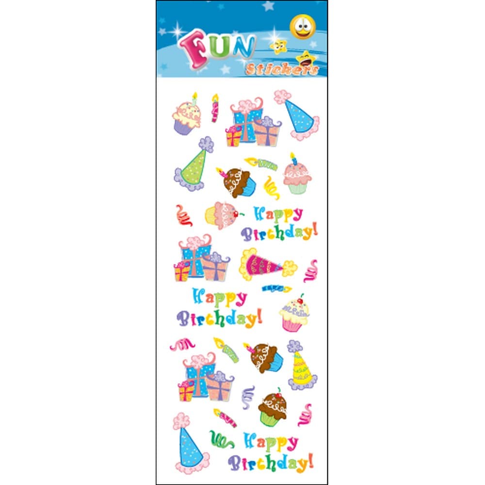 Fun Stickers Happy Birthday