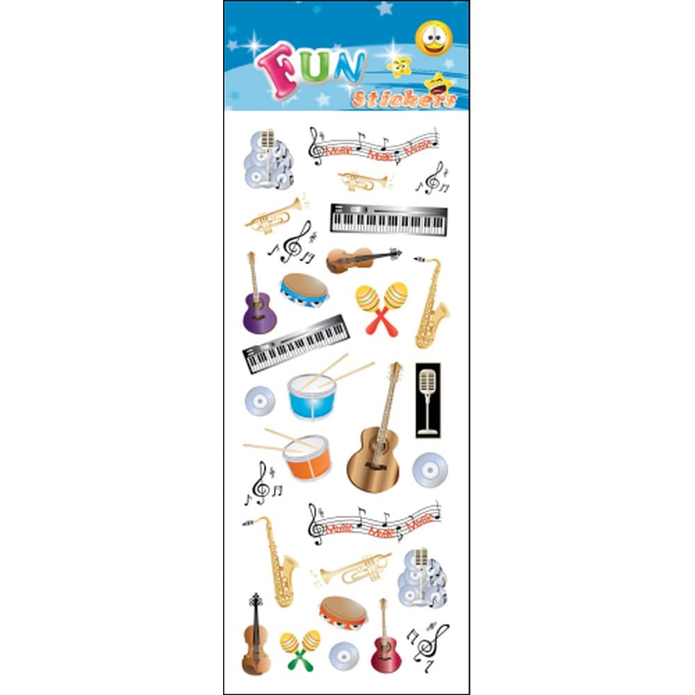 Fun Stickers Musical Instruments