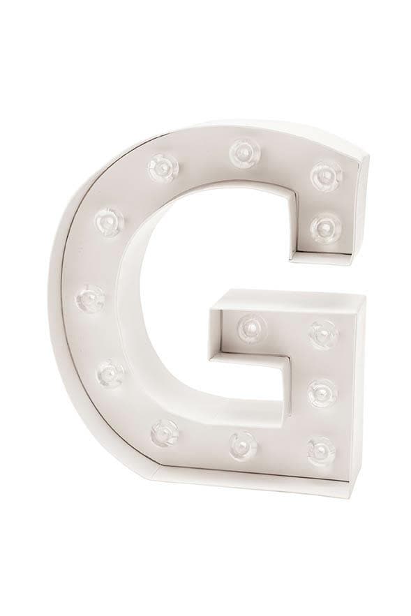 Bokstavslampa G