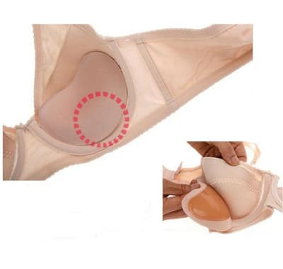 2-pack silikoninlägg till BH/Bikini.