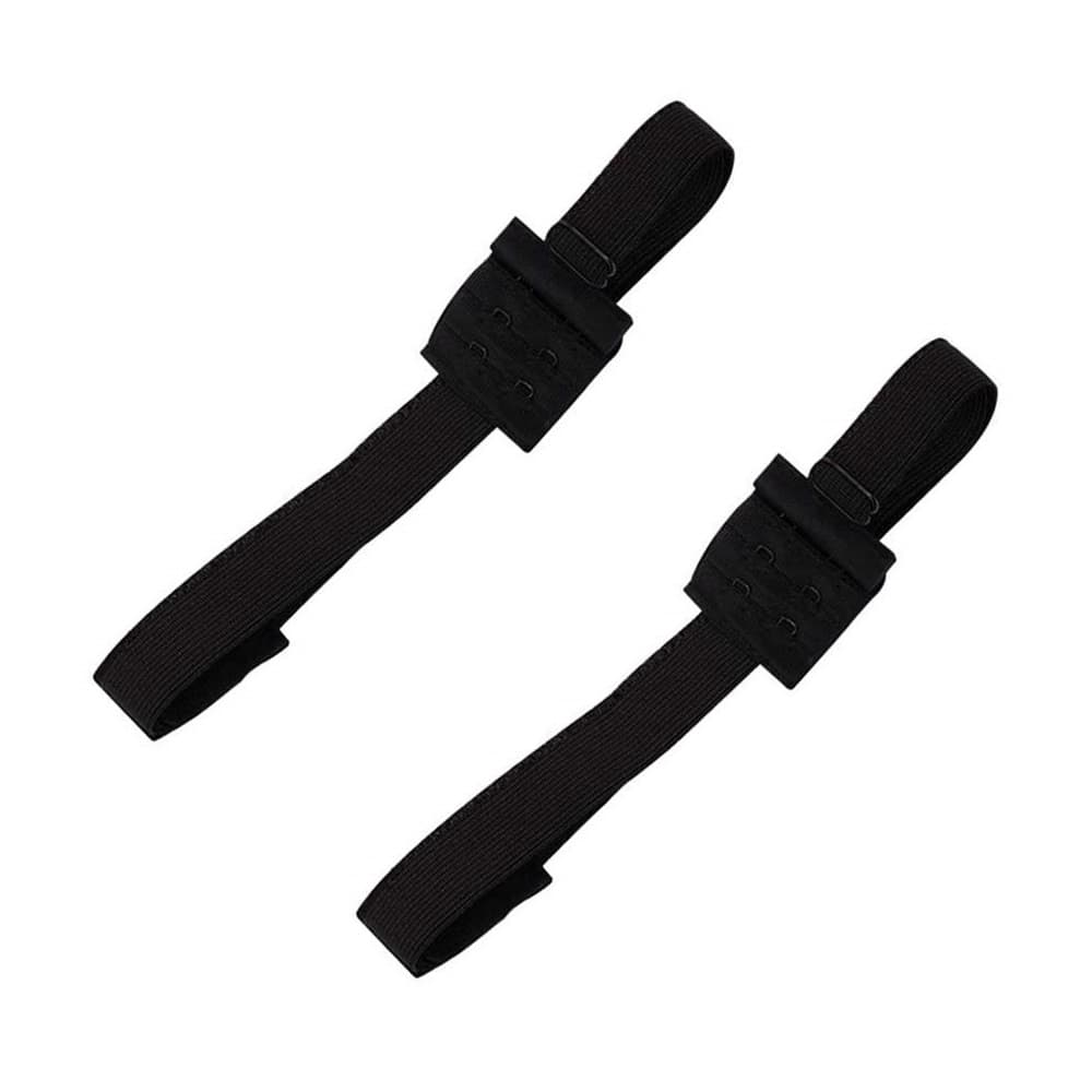 2x Low Back BH Forlengelsesbånd - Svart