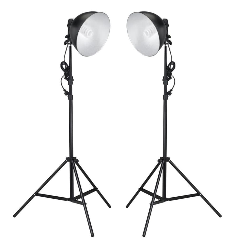 vidaXL Studiolamper med reflektor og stativ 24 watt
