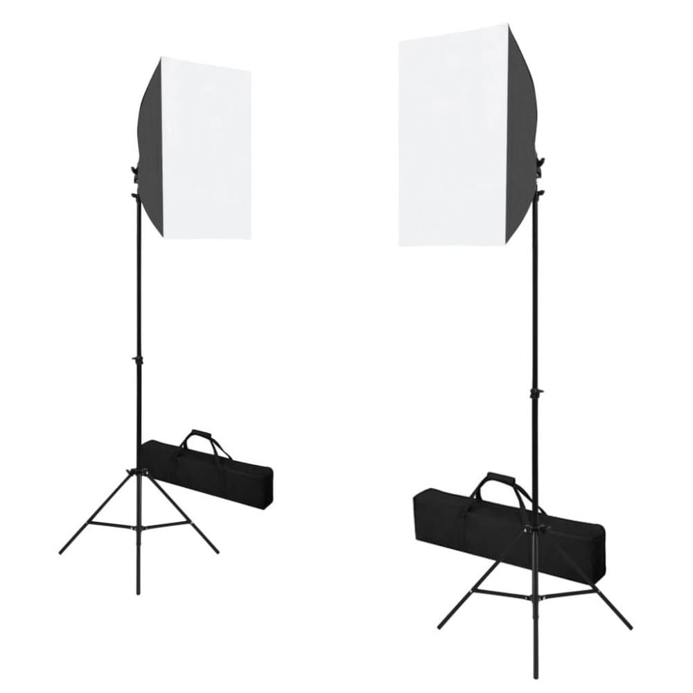 vidaXL Ammattimaiset studiovalot 2 kpl 40x60 cm teräs musta
