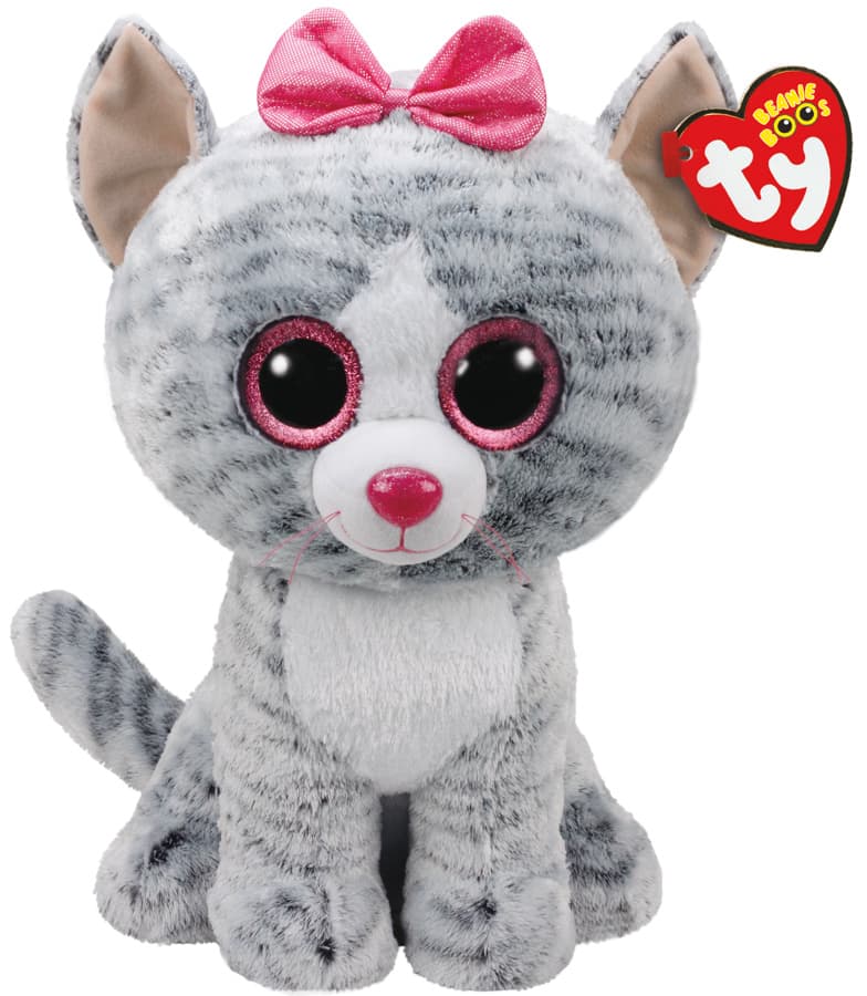 TY Beanie Boos Kiki Grå katt L
