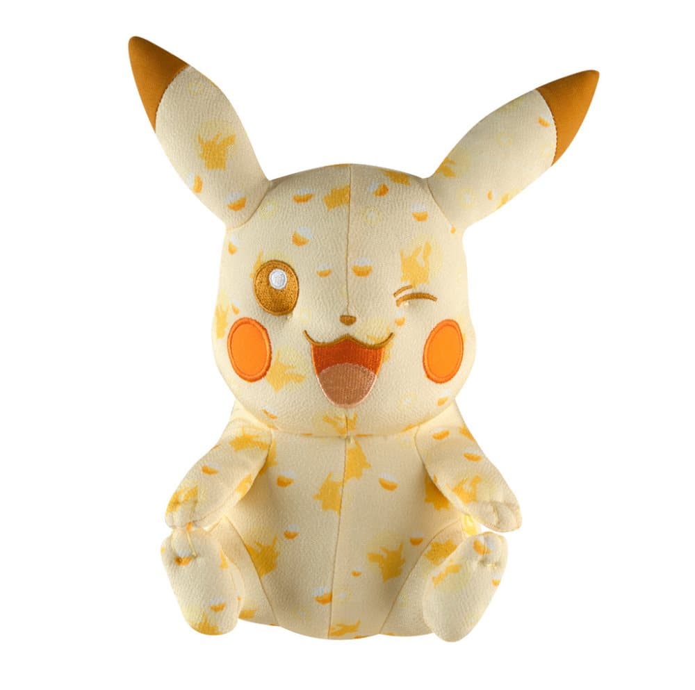 Pokemon Winking Pikachu Santa Hat 9/" Plush Stuffed Toy