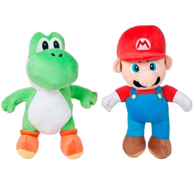 2-Pack Super Mario And Yoshi Soft Plush Pehmo 27cm