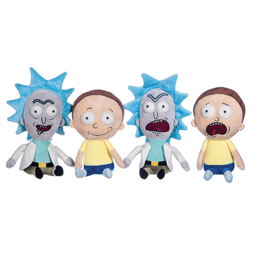 Rick og Morty legetøjsdyr 2-pakts blød 35 cm