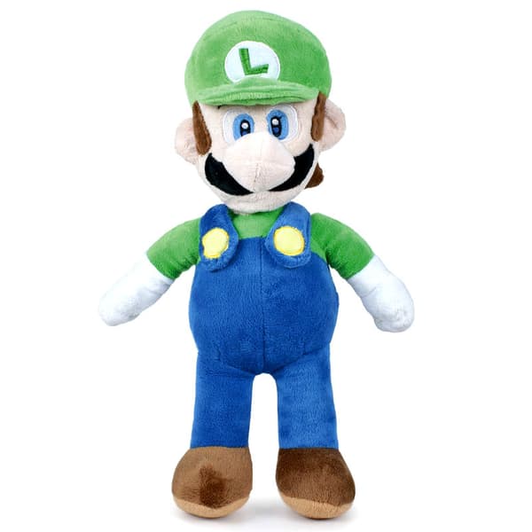 Super Mario Luigi Plysch Stor Gosedjur Mjukisdjur 35 cm