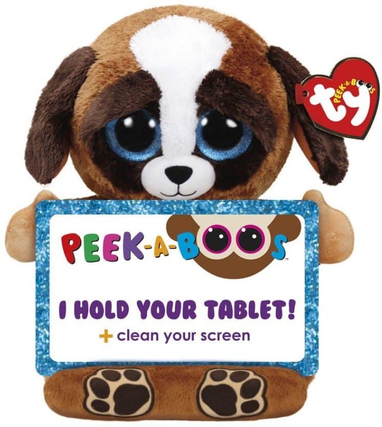TY Peek-A-Boos Pups Dog tabletholder Legetøjsdyr Tablet stativ