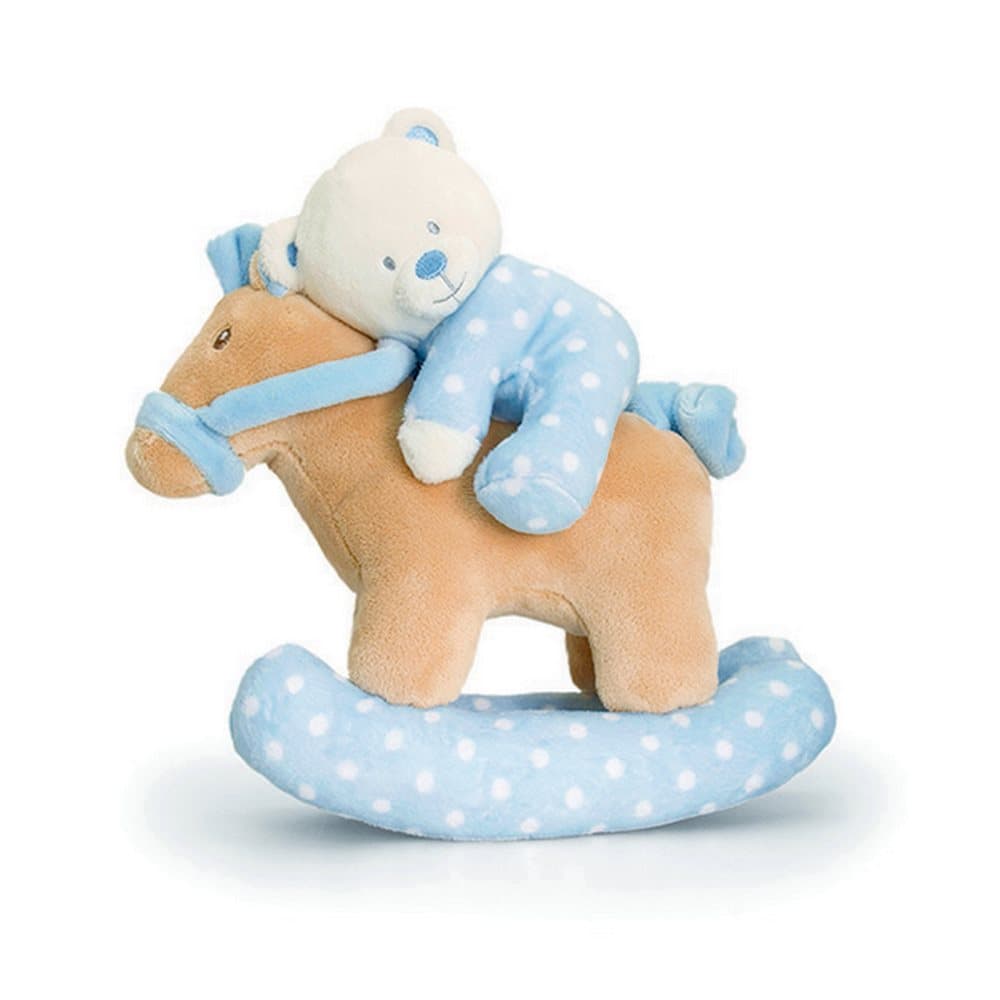 Keel Toys Musical Rocking Horse With Bear Plush Toy