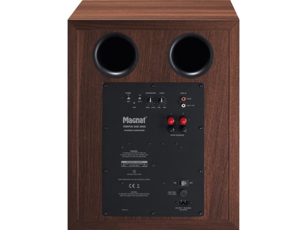 Magnat Tempus Sub 300A 120 W Aktiv subwoofer Sort