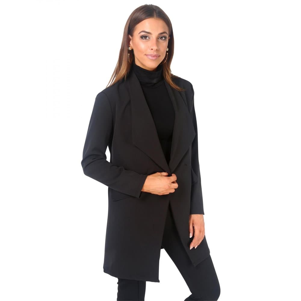 Krisp Womens/Ladies Oversized One Button Longline Blazer