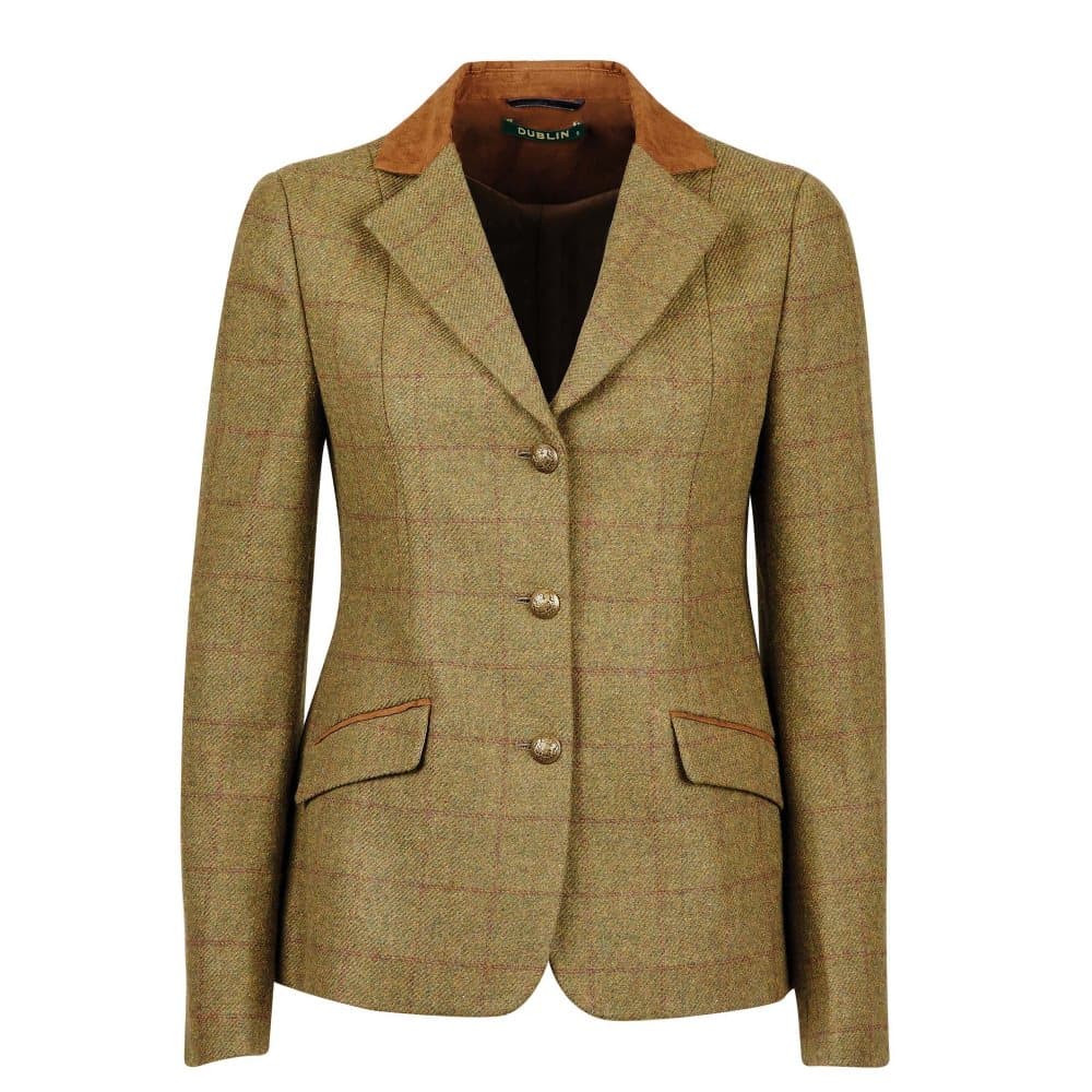 Dublin Childrens/Kids Albany Tweed Suede Collar Tailored Jacket