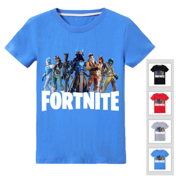 T-shirt med Fortnite Print 4st Finger Størrelser 130-150 til børn