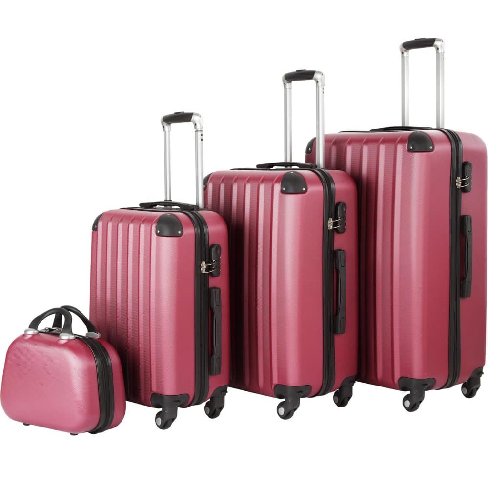 Bagageset Pucci 4 delar - vinröd