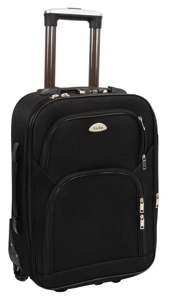 Kabine trolley i sort - i Kraftigt nylon stof
