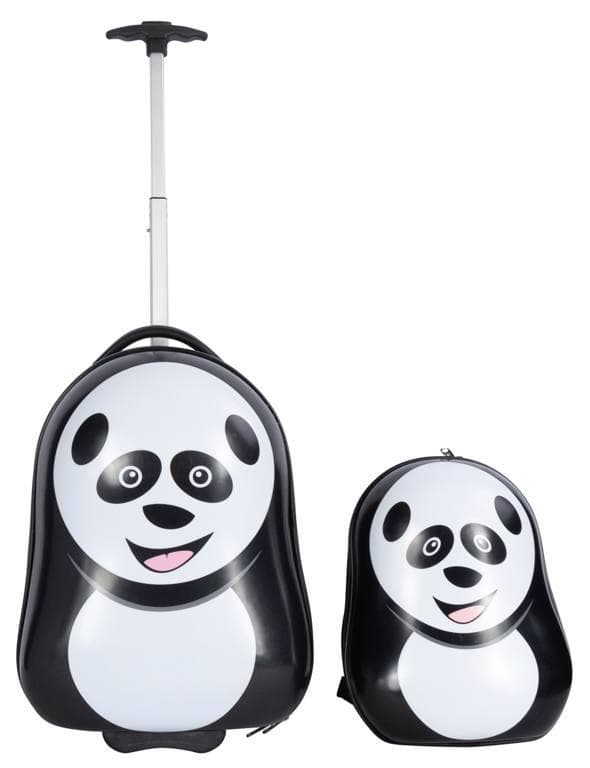 Trolley og rygsæk - Panda 2-delt - Hårdt ABS / polycarbonat