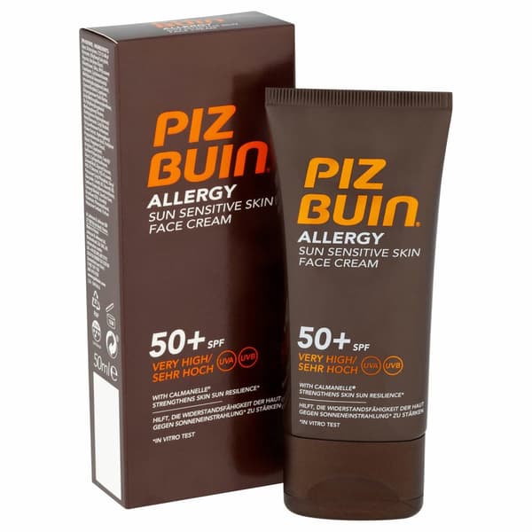 Piz Buin Allergy Sun Sensitive Skin Face Cream SPF50 50ml