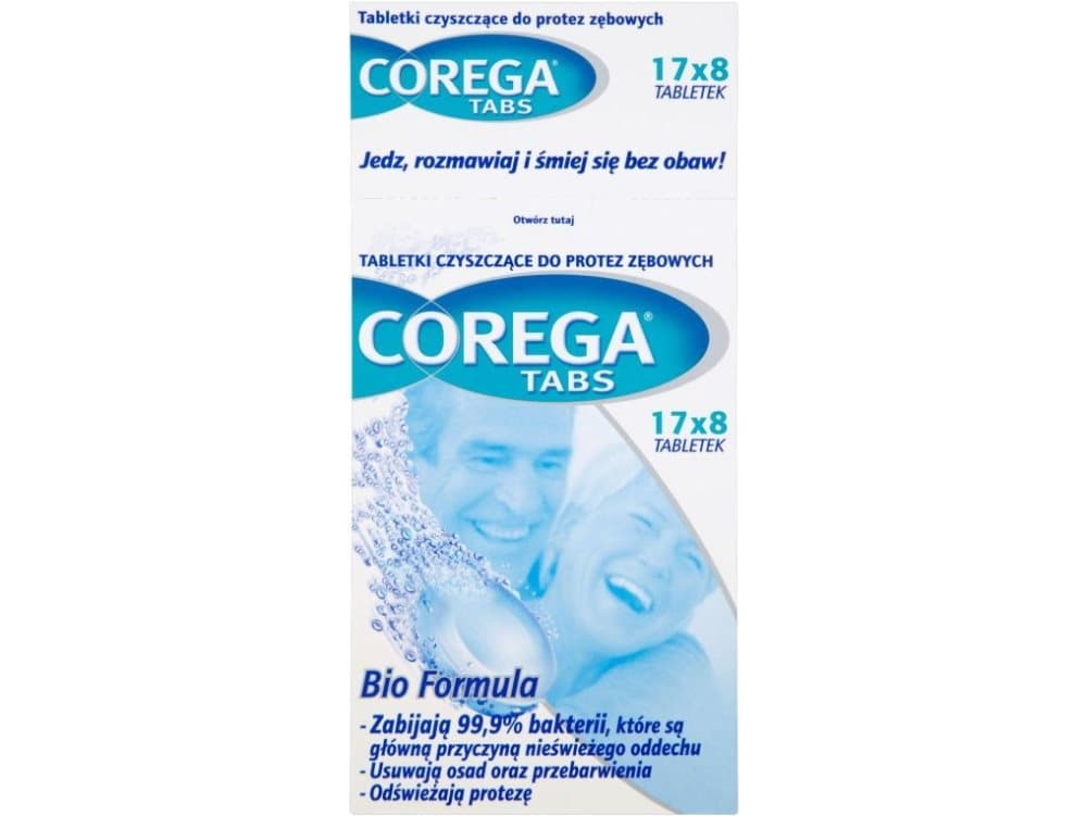 Corega Tabs Cleaning tablets for dentures 17 x 8 tablets