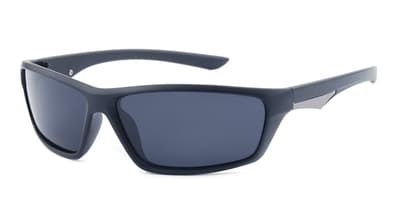 Solglasögon P535-1 Bikerman Polariserad Matt Svart | Ink Fodral
