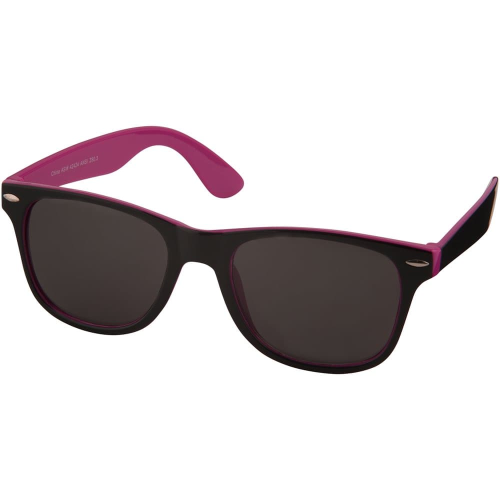 Bullet Sun Ray Sunglasses - Black With Colour Pop