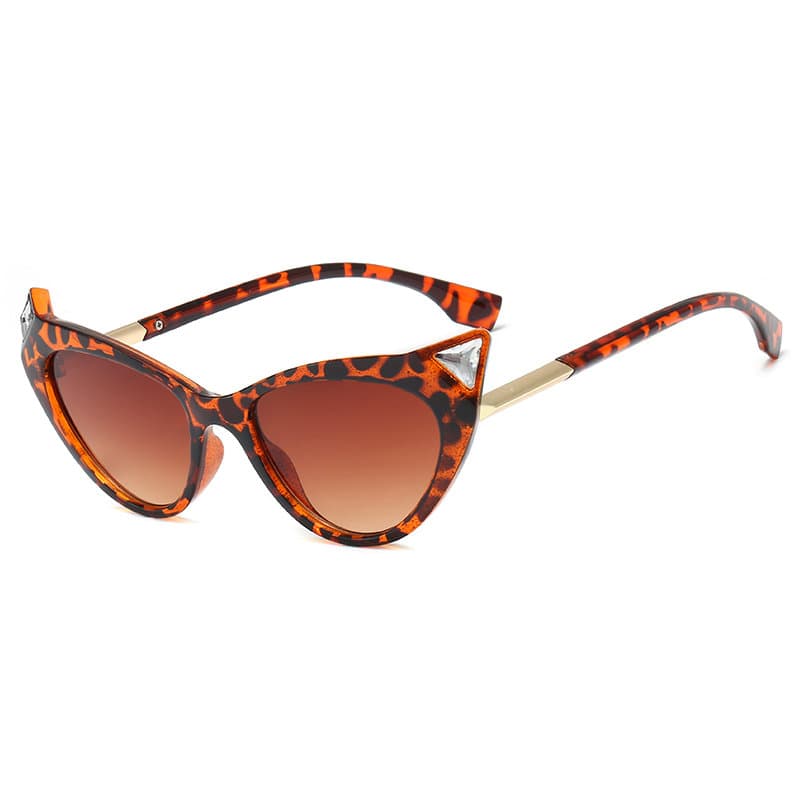 Spidse solbriller med diamant inspo 50s UV400 Kris