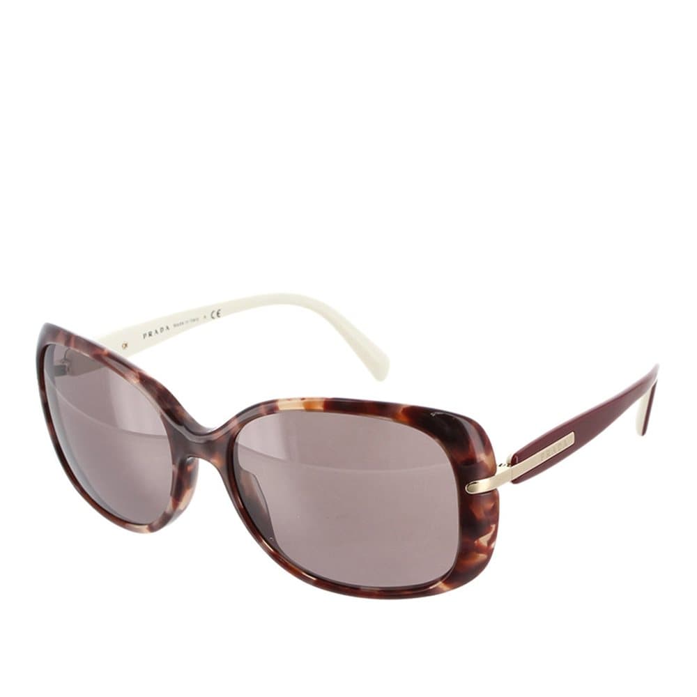 Pre-owned Prada Round Tinted Sunglasses Brown