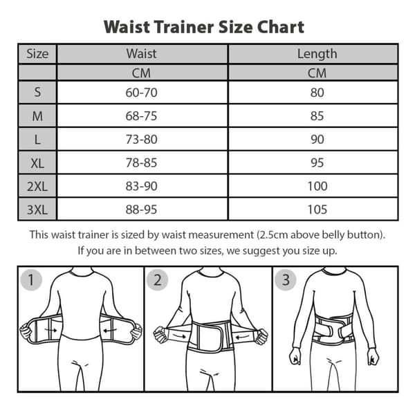 Waist Trainer - Svart