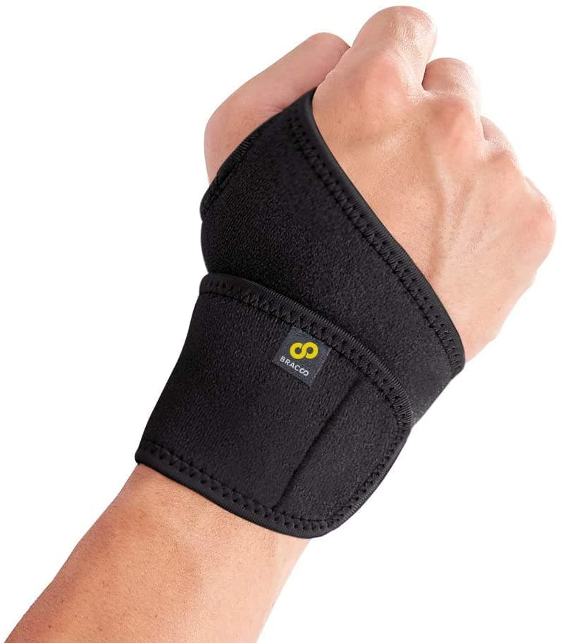 Bracoo WS10 -rannetuki, monipuolinen neopreenikääre, täysin säädettävä yleishihna - ranteen tendonitis - sopii oikealle ja vasemmalle kädelle