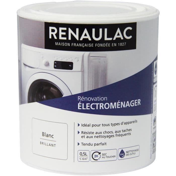 RENAULAC Renovering Hvidevarer Hvid - Brillant - 0,5L - 6m² / opbevaring