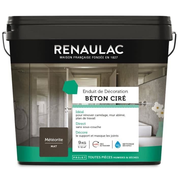 Renaulac Meteorite Vokset Betonmaling - 9 kg - 6m² / pot