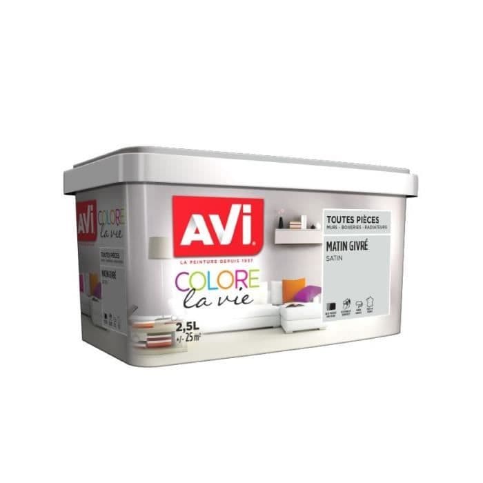 AVI Vægmaling Alle stykker Morgenfrostet satin, 2,5L