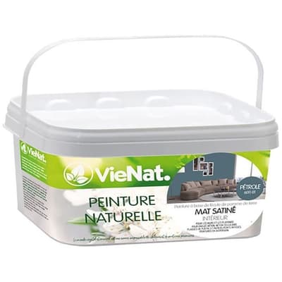 VIENAT Naturlig mattsatmaling til vægge og lofter - 2,5 L - Benzin