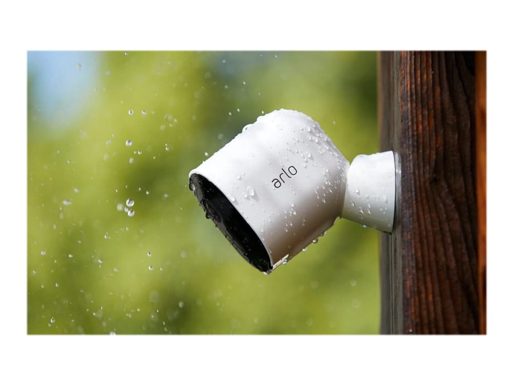 Arlo Pro 3 Wire-Free Security Camera System - Portinngang + kamera(er) - trådløs - 802.11b, 802.11g, 802.11n - 3 kamera(er) - hvit