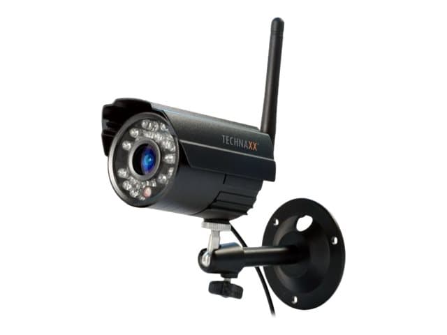 Technaxx TX-28 - Nettverksovervåkingskamera - utendørs - vanntett - farge (Dag og natt) - 420 TVL - lyd - trådløs - Wi-Fi
