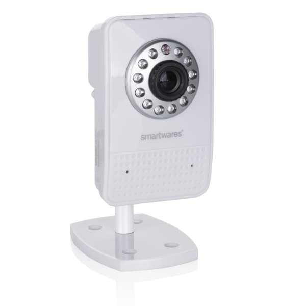 Smartwares C723IP, IP-sikkerhetskamera, Innendørs, Ledning & Trådløs, Boks, Tak/vegg/skrivebord, Hvit