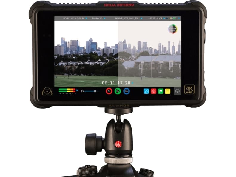 Atomos Ninja Inferno, Svart, 3840 x 2160 piksler, 7.1" IPS, 100 fps, 214 x 127 x 45 mm, 630 g
