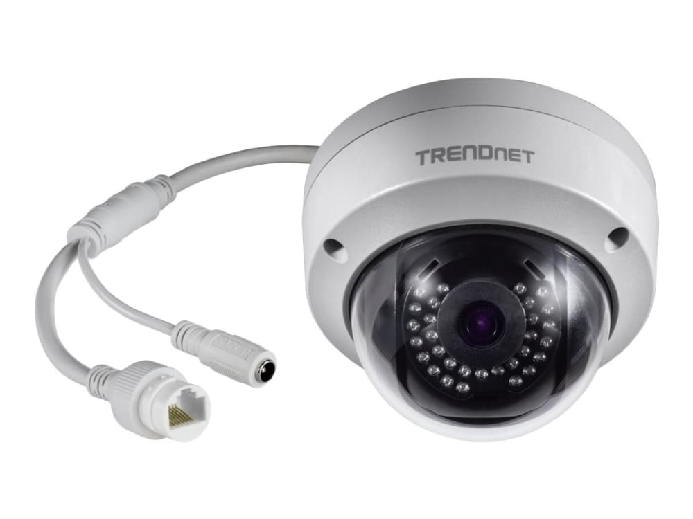 TRENDnet TV IP325PI - Nettverksovervåkingskamera - panorering / tipping - utendørs - hærverks- / værbestandig - farge (Dag og natt) - 1 MP - 1280 x 7