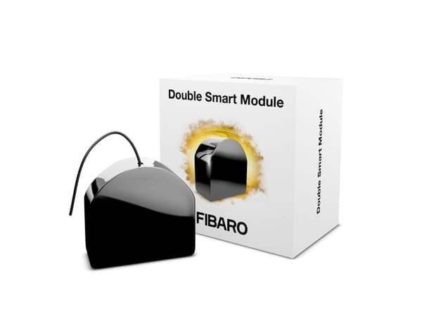 Fibaro Double Smart Module - Strømsvitsj smartmodul - trådløs - Z-Wave, Z-Wave Plus - 868 - 868.6 MHz, 869.7 - 870 MHz