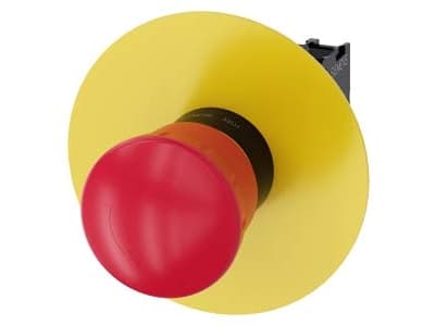 Siemens 3SU1100-1HB20-1CF0, Plastikk, Rød, Gult, 500 V, 7,5 cm, 95 mm, 100 mm