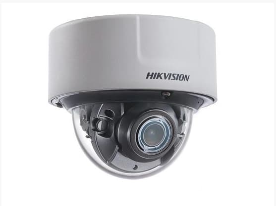 Hikvision Digital Technology DS-2CD51C5G0-IZS, IP-sikkerhetskamera, Inne & Ute, Koblet med ledninger (ikke trådløs), Kuppel, Tak, Svart, Hvit