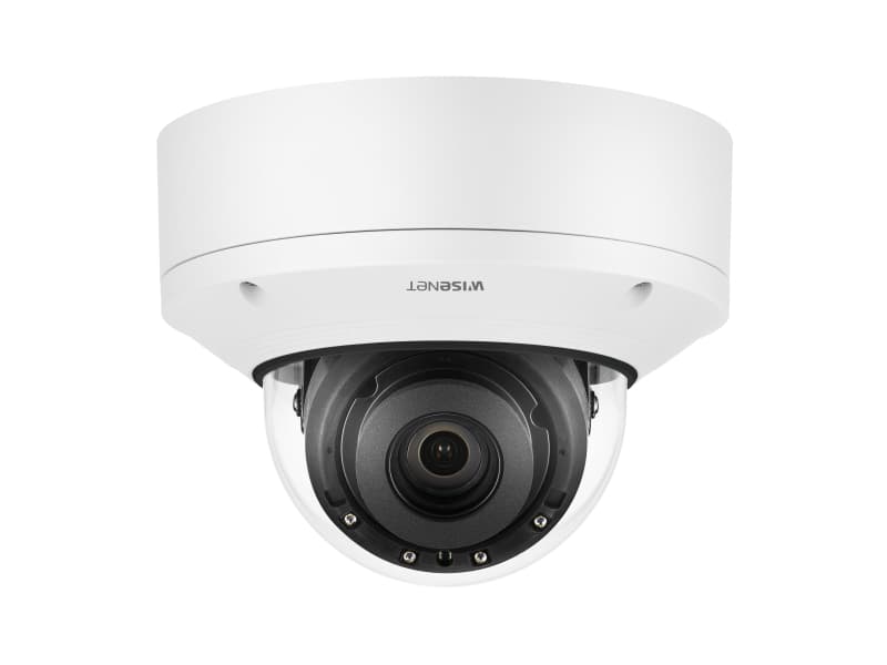 Hanwha Wisenet X, IP-sikkerhetskamera, Inne & Ute, Koblet med ledninger (ikke trådløs), Kuppel, Tak, Hvit